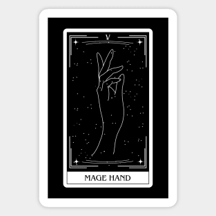 Mage Hand Dnd 5e Spells Tarot Card Dungeons and Dragons Gift Magnet